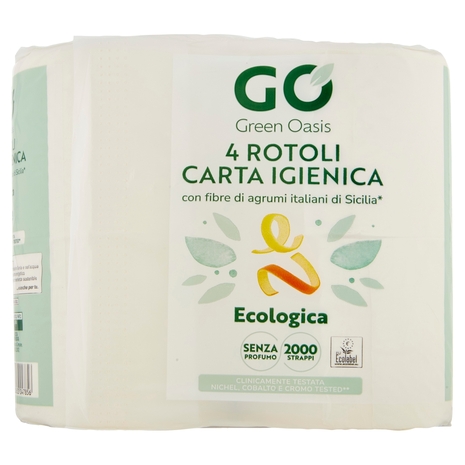 Carta Igienica 4 Rotoli 2 Veli Green Oasis